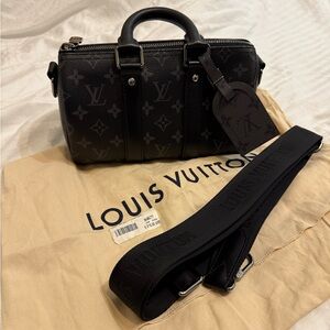 Louis Vuitton Noir Monogram Satchel